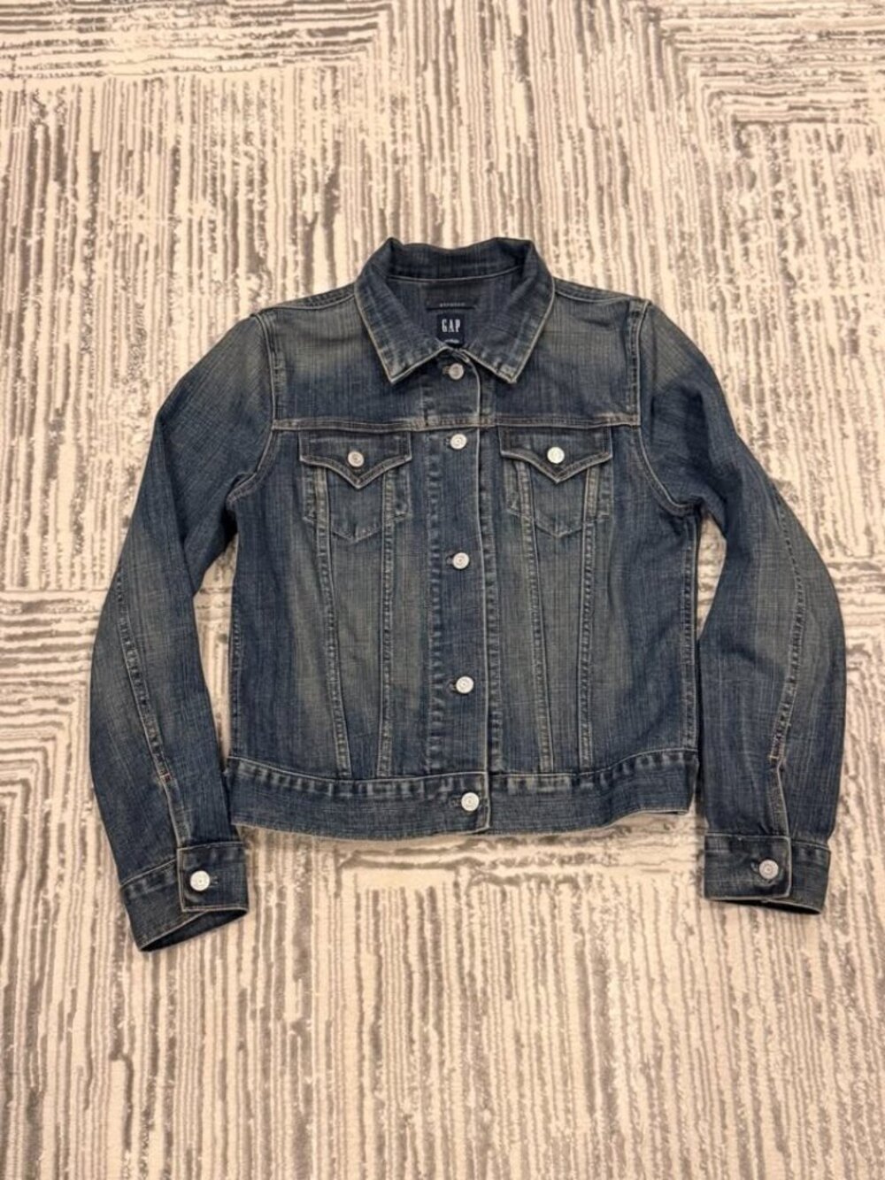 Gap Jeans women's medium blue denim stretch jacket